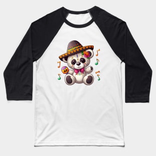 Cute Bear Day of the Dead Kawaii Baseball T-Shirt